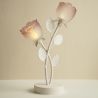 CEDRINE FLEUR DOUBLE ROSE LED 37CM - HOME EDELWEISS
