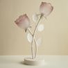 CEDRINE FLEUR DOUBLE ROSE LED 37CM - HOME EDELWEISS