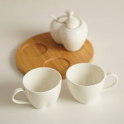 CUPIDON PLATEAU 2 TASSES + SUCRIER  - HOME EDELWEISS