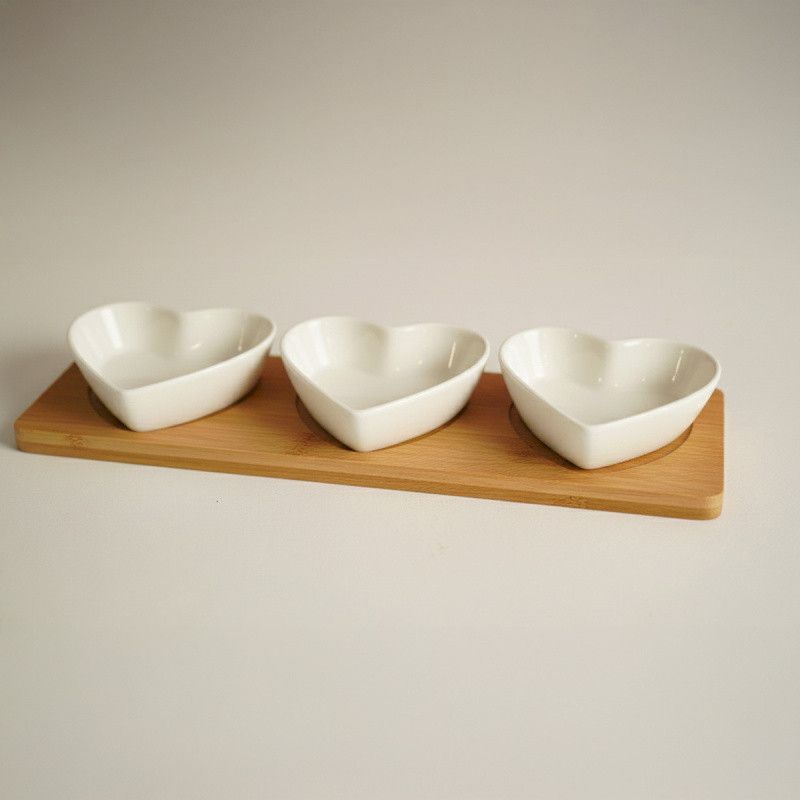 CUPIDON PLAT APÉRITIF 3 COEURS  - HOME EDELWEISS