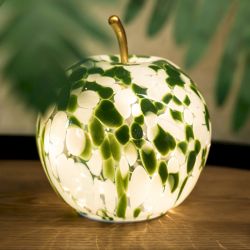 SIMONA B/POMME BLANC/VERT LED 16CM  - HOME EDELWEISS