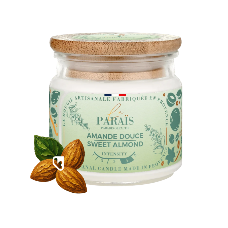 BOUGIE PARFUMEE 150ML AMANDE DOUCE - LE PARAÏS