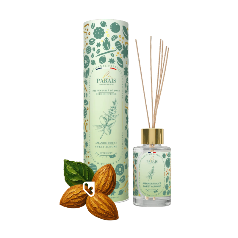 DIFFUSEUR BÂTONS AMANDE DOUCE 100ML - LE PARAÏS