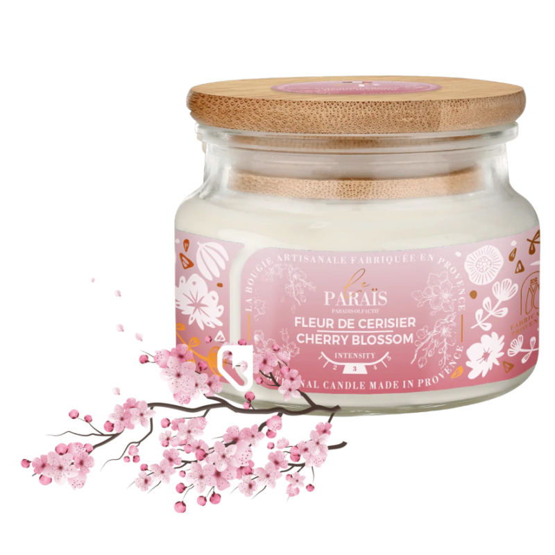 BOUGIE PARFUMEE 300ML FLEUR DE CERISIER - LE PARAÏS
