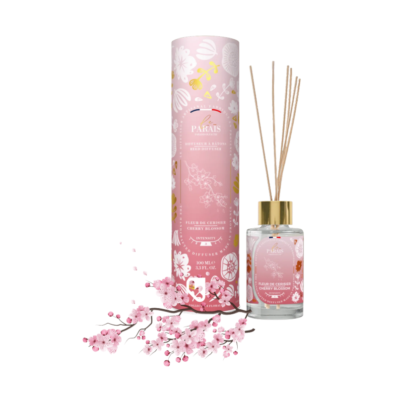 DIFFUSEUR BÂTONS FLEUR DE CERISIER 100ML - LE PARAÏS