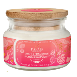 BOUGIE PARFUMEE 300ML LITCHI et FRAMBOISE - LE PARAÏS