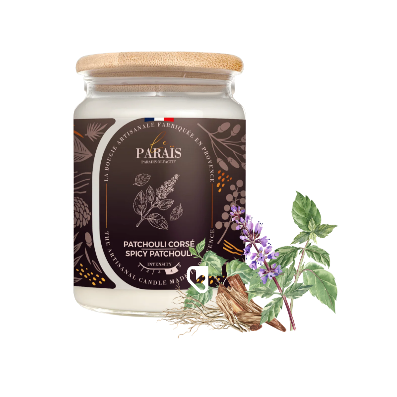 BOUGIE PARFUMEE 700ML PATCHOULI CORSE - LE PARAÏS