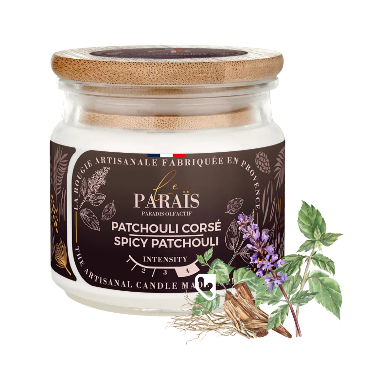 BOUGIE PARFUMEE 150ML PATCHOULI CORSE - LE PARAÏS