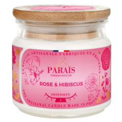 BOUGIE PARFUMEE 150ML ROSE et HIBISCUS - LE PARAÏS