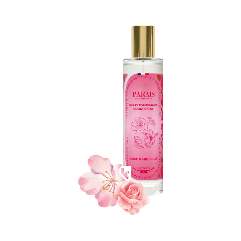 SPRAY D'AMBIANCE ROSE et HIBISCUS 100ML - LE PARAÏS