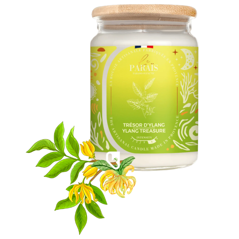 BOUGIE PARFUMEE 700ML TRESOR D'YLANG - LE PARAÏS