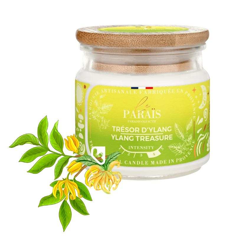 BOUGIE PARFUMEE 150ML TRESOR D'YLANG - LE PARAÏS