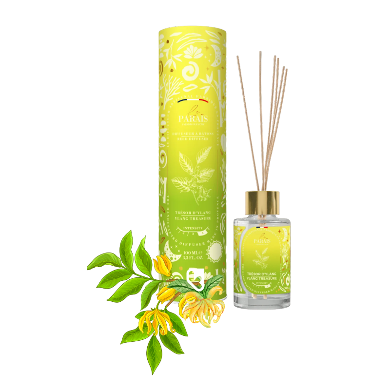 DIFFUSEUR BÂTONS TRESOR D'YLANG 100ML - LE PARAÏS