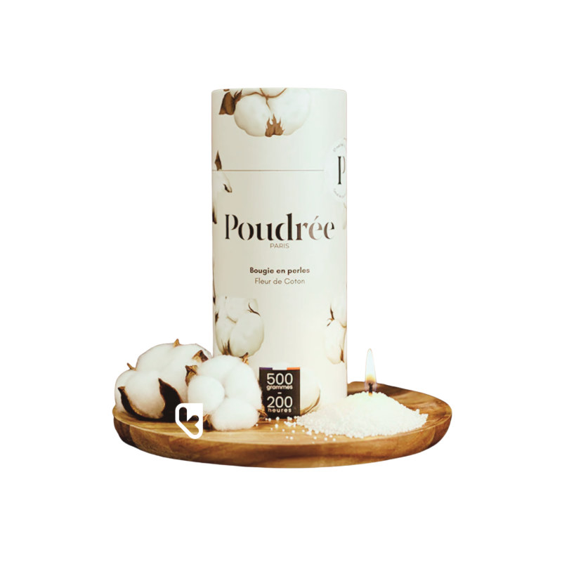 PERLES DE CIRE - FLEUR DE COTON - POUDRÉE PARIS