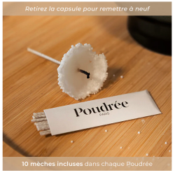 PERLES DE CIRE - FLEUR DE COTON - POUDRÉE PARIS