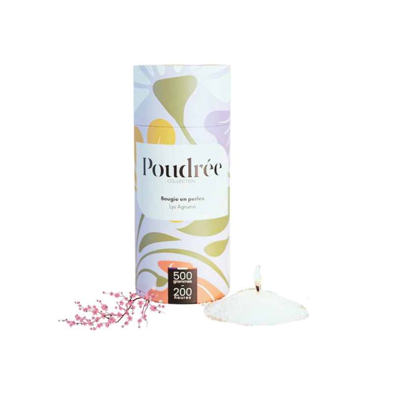 PERLES DE CIRE 500G - LYS AGRUMÉ - POUDRÉE PARIS