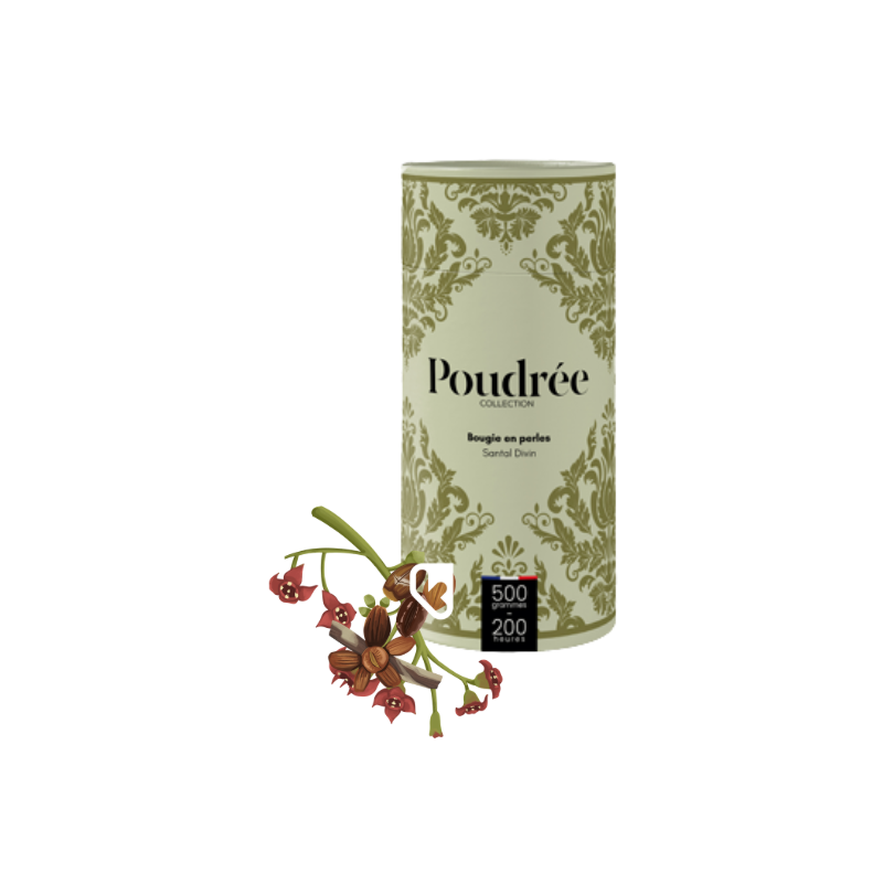 PERLES DE CIRE 500g - SANTAL DIVIN - POUDRÉE PARIS