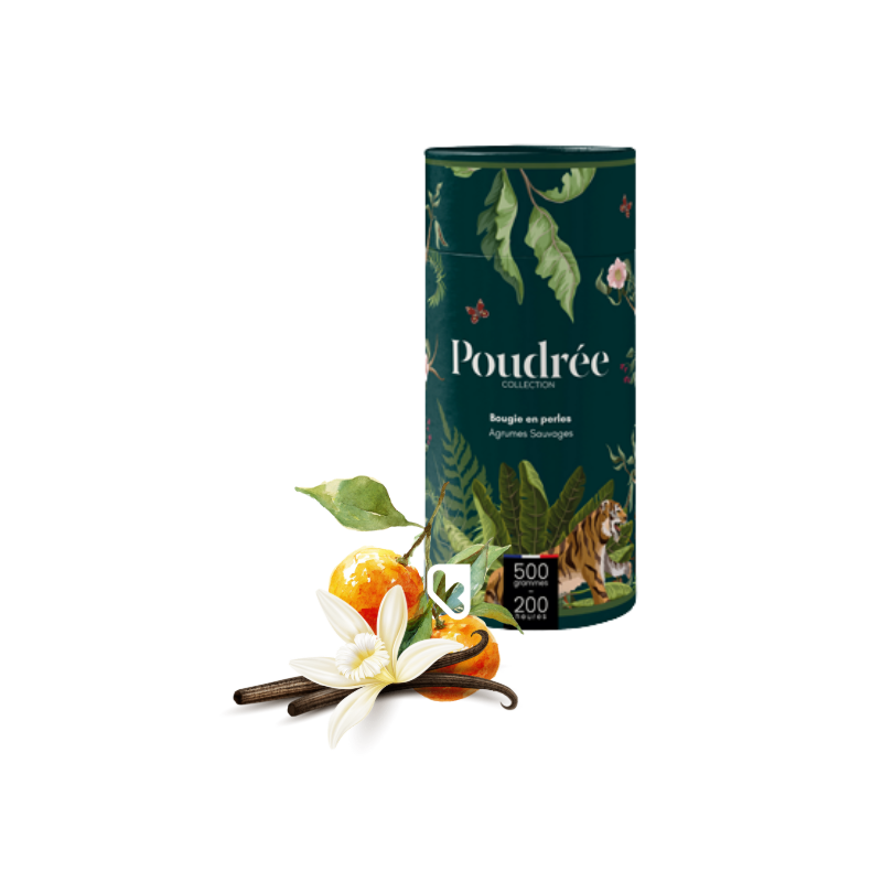 PERLES DE CIRE 500g - AGRUMES SAUVAGES - POUDRÉE PARIS