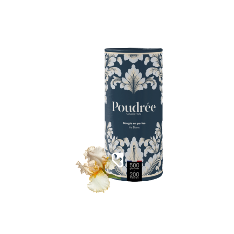 PERLES DE CIRE 500g - IRIS BLANC - POUDRÉE PARIS