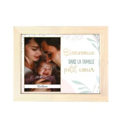 Cadre Photo - Bienvenue dans la Famille, petit coeur