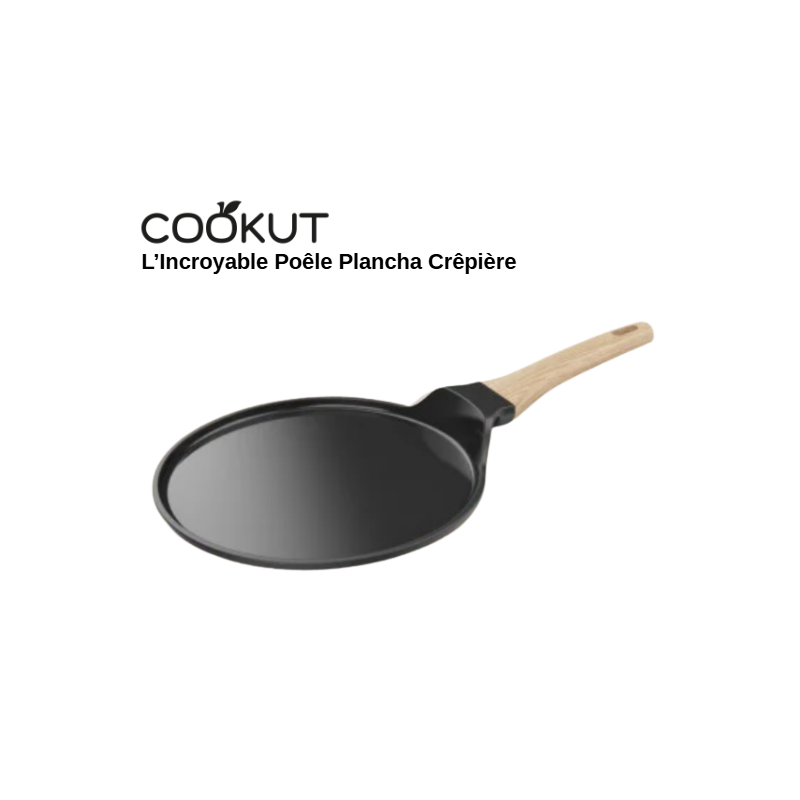 L'incroyable Poêle Plancha Crêpière 26cm - Graphite - COOKUT
