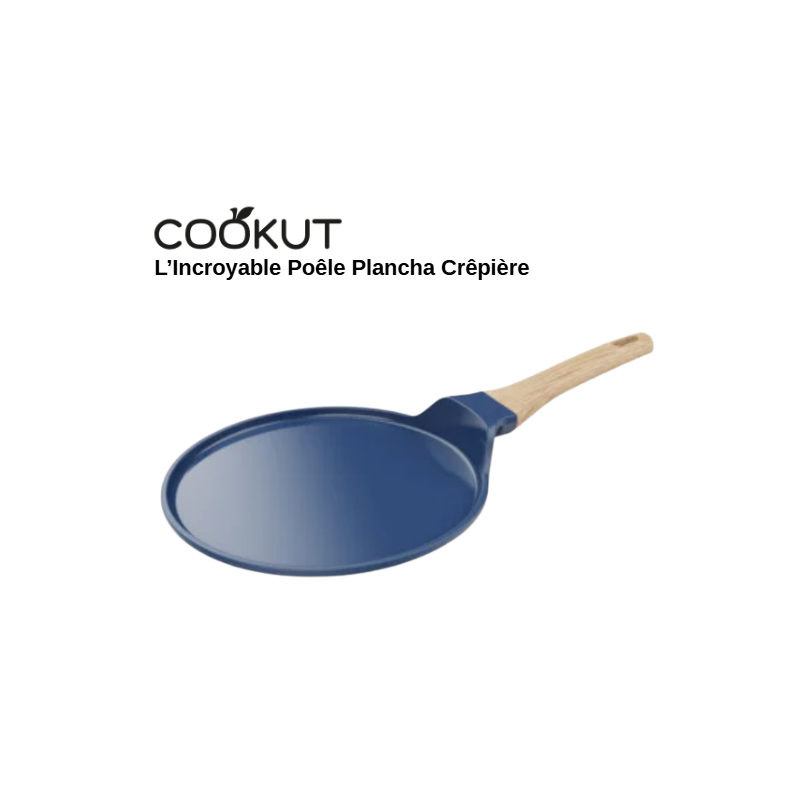 L'Incroyable Poêle Plancha Crêpière 26cm - Myrtille - COOKUT