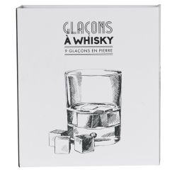 GLAÇONS À WHISKY EN PIERRE 9PCS - LA CHAISE LONGUE DIFFUSION