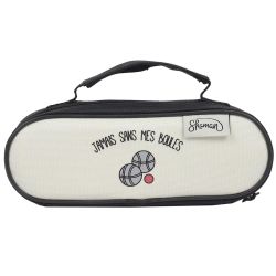 LOT PÉTANQUE JAMAIS SANS MES BOULES - LA CHAISE LONGUE