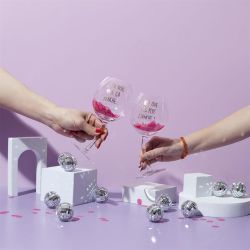 COFFRET DE 2 VERRES PENCHES DORÉS - LA CHAISE LONGUE