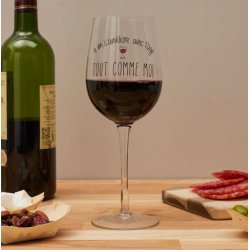 VERRE À VIN LE VIN S'AMÉLIORE AVEC L'ÂGE - LA CHAISE LONGUE