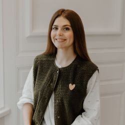 Broche en laiton - Cœur doré - LES PETITES HIRONDELLES