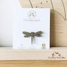 Broche en feutrine pailletée - LIBELLULE DORÉE - LES PETITES HIRONDELLES