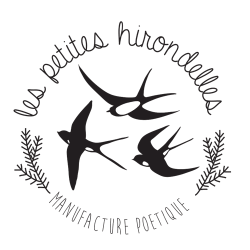 Broche en feutrine pailletée - HIRONDELLE BLEUE - LES PETITES HIRONDELLES