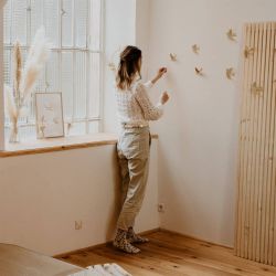 HIRONDELLES MURALES EN PAPIER - BLANC - LES PETITES HIRONDELLES