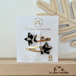 BARRETTES DOUBLES ETOILES...