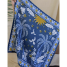 GRAND FOULARD - TROPICAL SPIRIT BLUE  - BINDI ATELIER