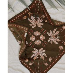 GRAND FOULARD - BLOOM KHAKI...