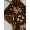 GRAND FOULARD - BLOOM KHAKI - BINDI ATELIER