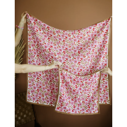 GRAND FOULARD - AMELIA PINK  - BINDI ATELIER