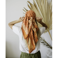 GRAND FOULARD - ITSI ROUILLE  - BINDI ATELIER