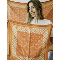 GRAND FOULARD - ITSI ROUILLE  - BINDI ATELIER
