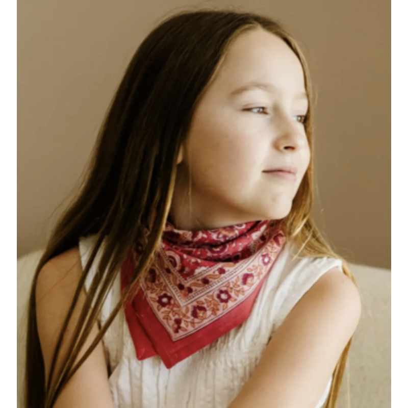 PETIT FOULARD - GARDA FRAMBOISE  - BINDI ATELIER