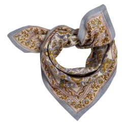 PETIT FOULARD - GARDA  BLEUET  - BINDI ATELIER