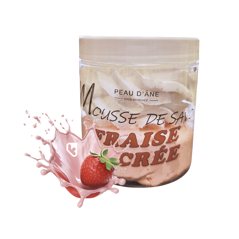 CRÈME DE SAVON FRAISE SUCRÉ - PEAU D'ANE