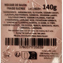 CRÈME DE SAVON FRAISE SUCRÉ - PEAU D'ANE