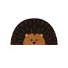 PAILLASSON COCO/PVC DEMI LUNE HERISSON - DERRIERE LA PORTE