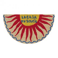 PAILLASSON COCO/PVC DEMI-LUNE LA CASA DU SOLEIL - DERRIERE LA PORTE