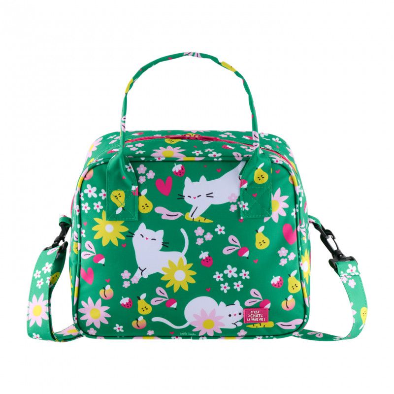 SAC ISOTHERME GIVRAIS (+ BANDOULIERE) C'EST CHAT LA VRAIE VIE - DERRIERE LA PORTE