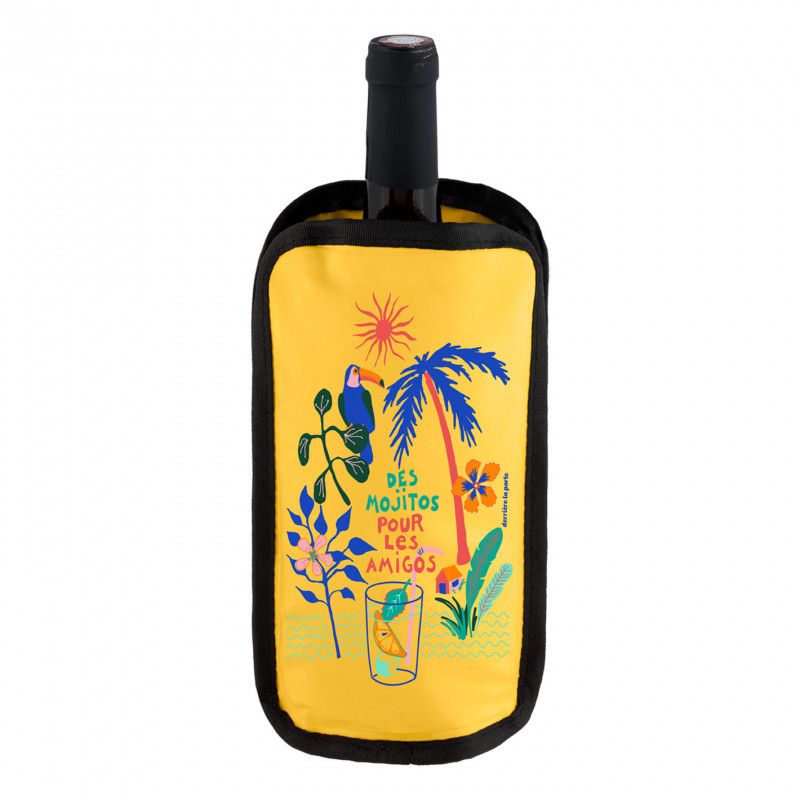 Rafraichisseur de bouteille FRIZ - Des Mojitos pour les Amigos - DERRIERE LA PORTE