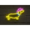LED NEON WALL - CHIEN COWBOY - DERRIÈRE LA PORTE